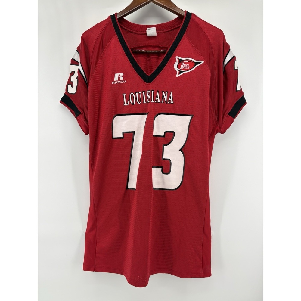 Vintage Louisiana Lafayette Jersey Mens XL Ragin Cajuns Football Team Game Issue